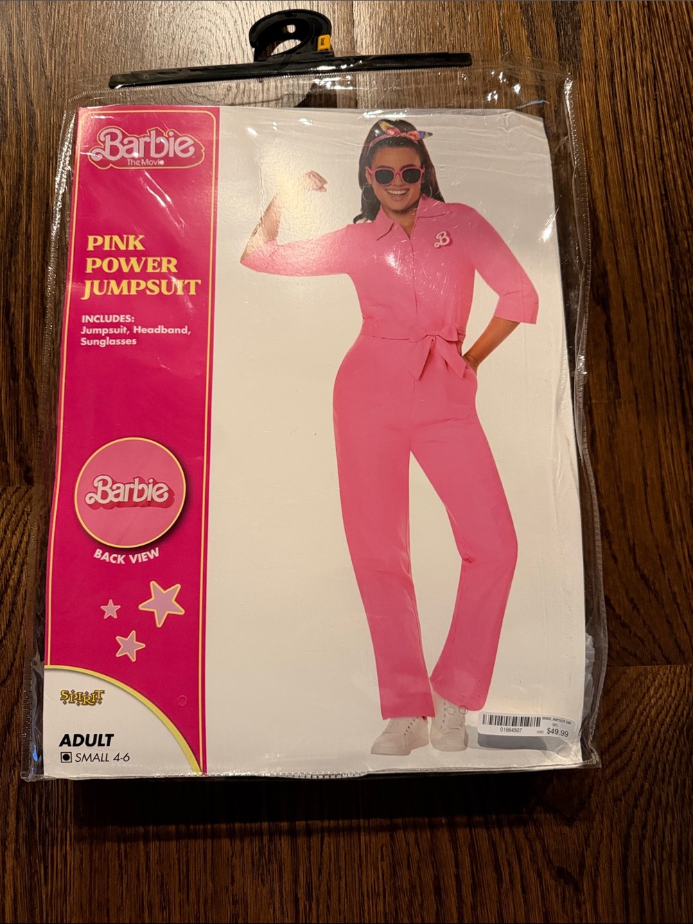 Barbie Pink Jumpsuit Costume with Headband & Sunglasses